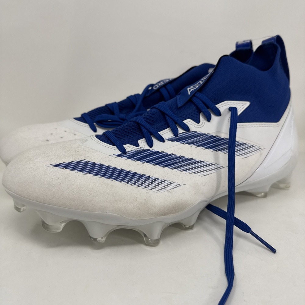 Adidas SM Adizero Impact Football Cleats Mens 15 White Royal Blue IH7454
